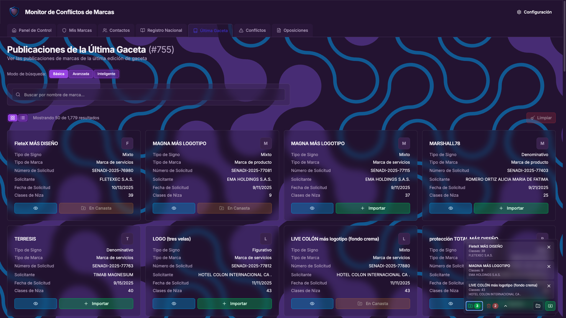 Markatzy trademark search