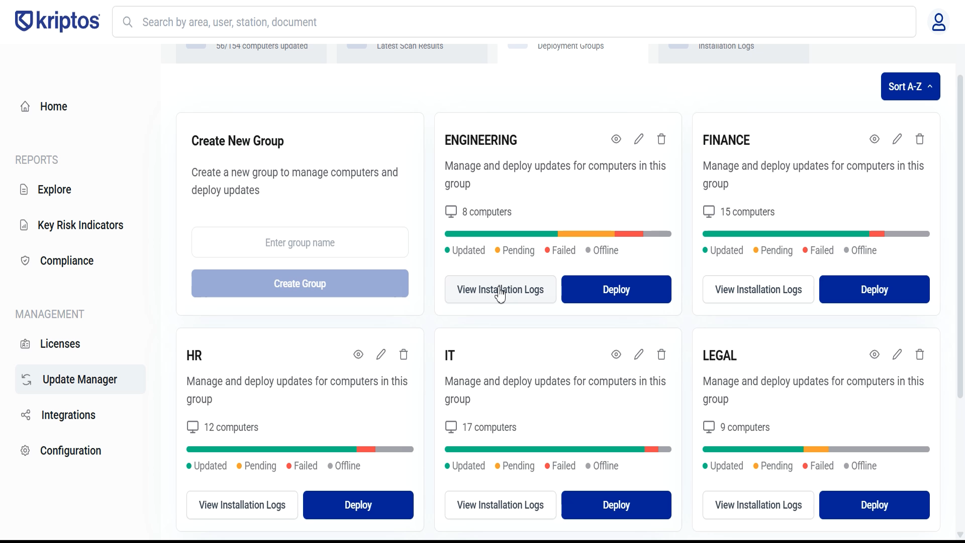 Update Manager installation scheduling